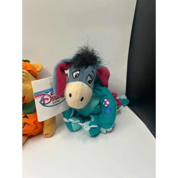 NWT Disney Store Pumpkin Pooh and Dinosaur Eeyore 9” - Picture 3 of 7